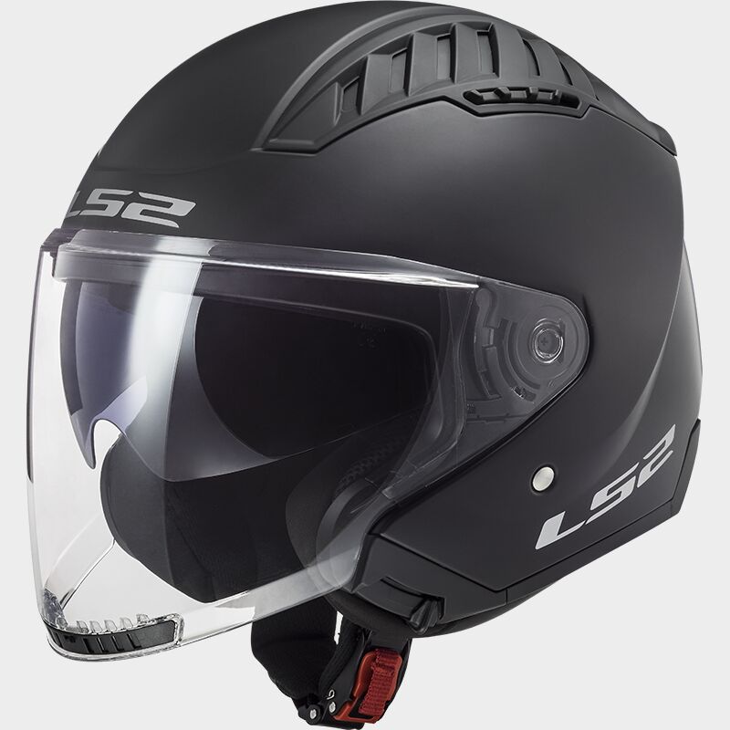 LS2 Copter Solid Open Face with Sunshield - Black