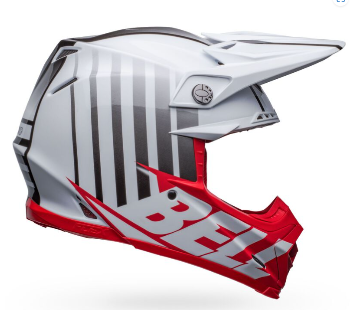 Bell Moto-9S Flex Sprint Matte/Gloss White/Red Bell Moto-9S Flex Sprint Matte/Gloss White/Red