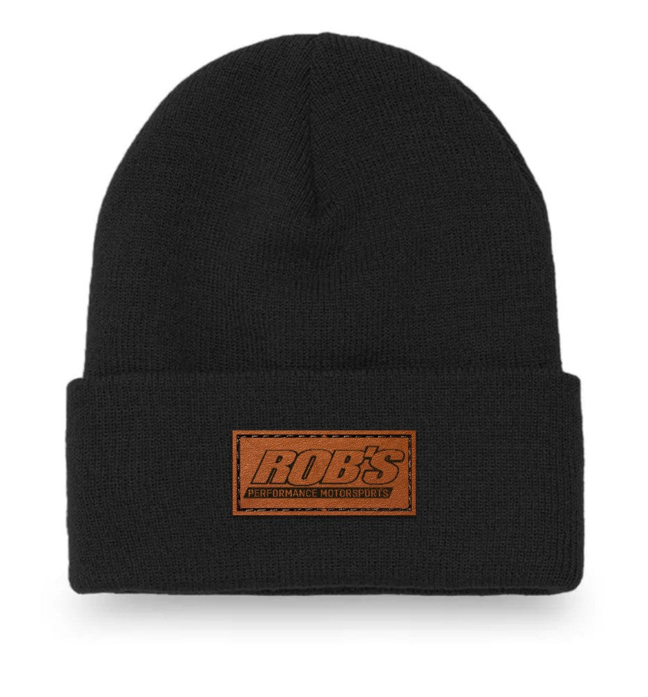 Rob's Leather Patch Beanie