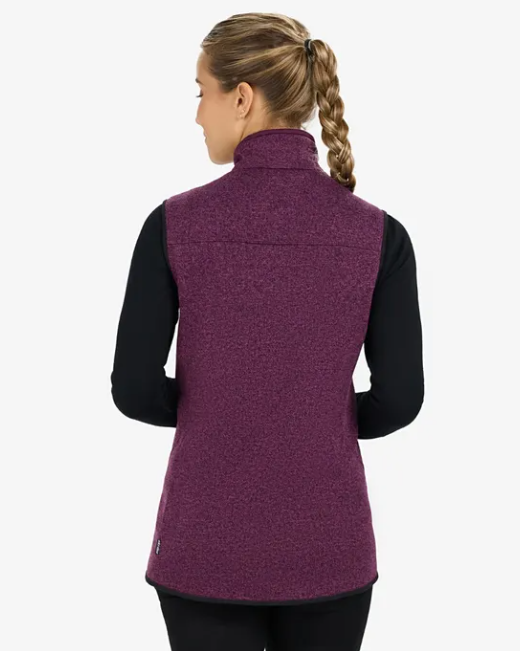 Ladies Fleece Vest Zip-up