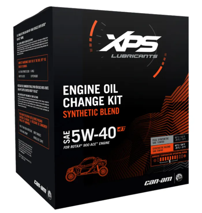 4T 5W-40 Synthetic Blend Oil Change Kit For Rotax 900 ACE Engine