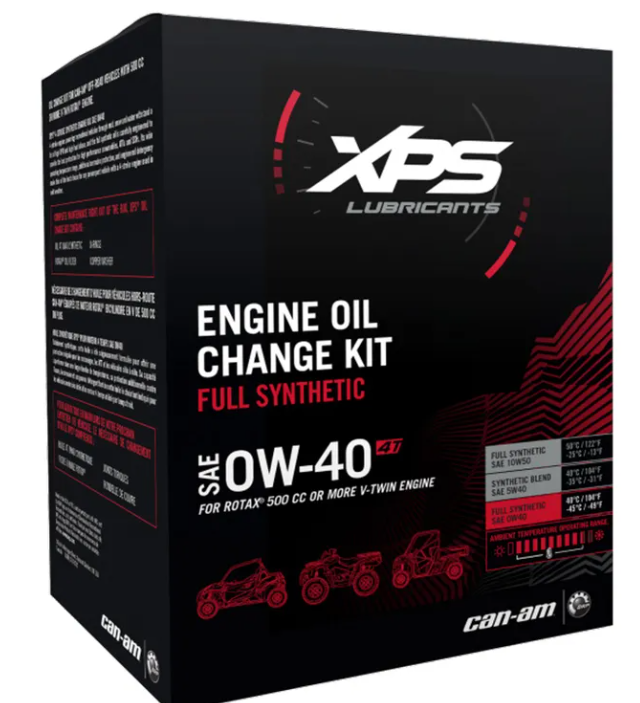 4T 0W-40 Synthetic Oil Change Kit For Rotax 500 Cc Or More V-Twin Engine