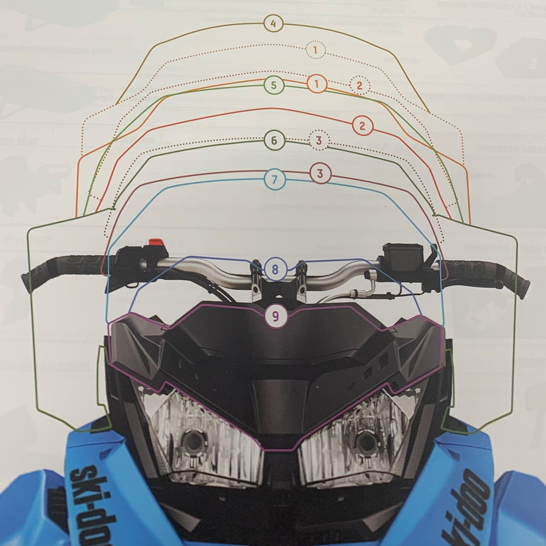 Ski-Doo Ultra Low Windshield (REV Gen4)